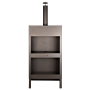 Esschert Terrace Stove + Wood Storage Black XL