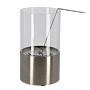 Esschert Bioethanol Table Fireplace Round stainless steel