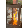 Green Flame Pellet Heater Black