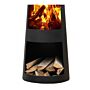 GardenMaxX Rengo Black Fireplace