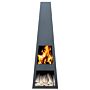 GardenMaxX Vilos XL Black Fireplace