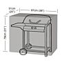 Garland Barbecue cover (97x51x79cm) black