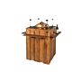 Happy C. Standing Table Teak Wood Anthracite