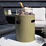 Happy Cocooning table burner Lumi Steel olive green