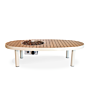 Happy Cocooning fire pit table Riviera 140 oyster beige