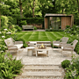Happy Cocooning fire pit table Riviera 80 oyster beige