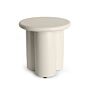 Happy Cocooning side table Rib oyster beige