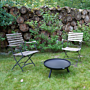 HEAT Fire Bowl Classic Ø 60 cm Feet & Handle Black