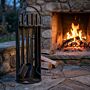 HEAT fireplace tool set Fyrset round