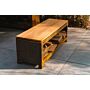 FORNO Wood Storage Bench CortenSteel