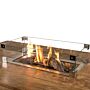 Happy C. Fire Table Rectangle Teak wood Anthracite