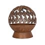 La Hacienda Leaves Globe Rust Firepit