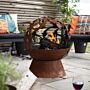 La Hacienda Swallows Globe Rust Firepit