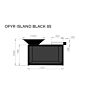 OFYR Island Black 85 Ceramic Dark Grey