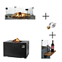 Happy Cocooning Package Table Lounge&Dining Rectangle Black Combi Deal