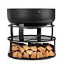 CookKing Firebowl Base with Wood Storage 72 cm