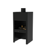 FORNO Fireplace Stig Black