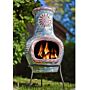 La Hacienda Swirl Small Mexican Fireplace