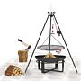 CookKing Tripod 180 cm with Stainless Steel Grill + Pulley