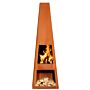 GardenMaxX Vilos XL Corten Fireplace