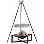 CookKing Tripod 180 cm with Stainless Steel Grill