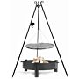 CookKing Tripod 180 cm with Stainless Steel Grill + Pulley