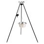 CookKing Tripod 180 cm with Stainless Steel Cooking Pot 10 L + Pulley
