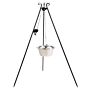 CookKing Tripod 180 cm with Stainless Steel Cooking pot 14 L + Pulley