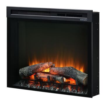 Dimplex XHD28 decorative fireplace with orange fire image
