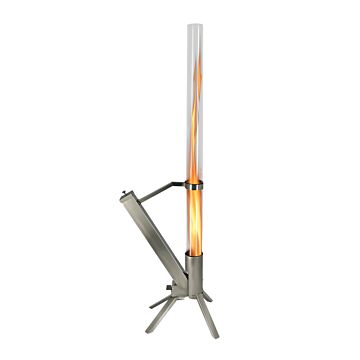 Green Flame Lounge Pellet Fireplace stainless steel
