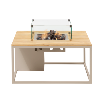Cosi Firetable Cosiloft 100 Sandy Beige / Teak
