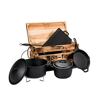 Bon Fire Cast-iron Cooking Set
