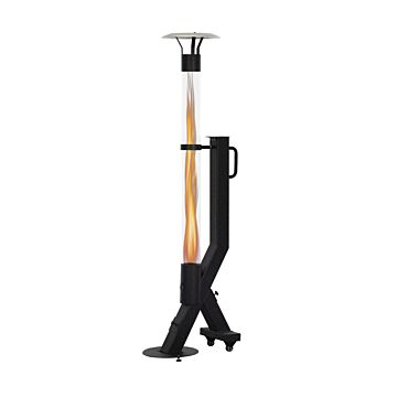 Green Flame Rocket Heater Pellet Fireplace