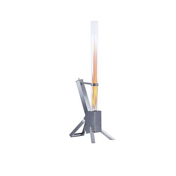 Green Flame Lounge Pellet Fireplace stainless steel