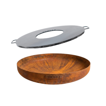 Package deal MOODZ fire bowl 80 + BonPlancha 80