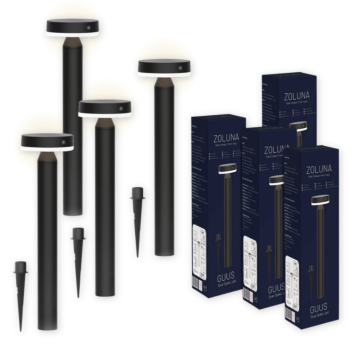 Package deal ZOLUNA 4x solar spike light Guus
