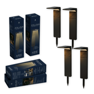 Package deal ZOLUNA 4x solar spike light Arie