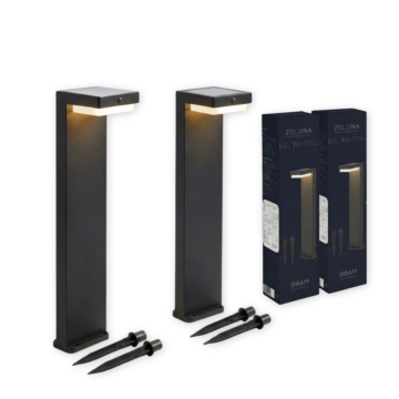 Package deal ZOLUNA 2x solar spike light Bram