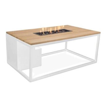 Cosi Firetable Cosiloft 120 White/Teak Cosi Firetable Cosiloft 120 White/Teak