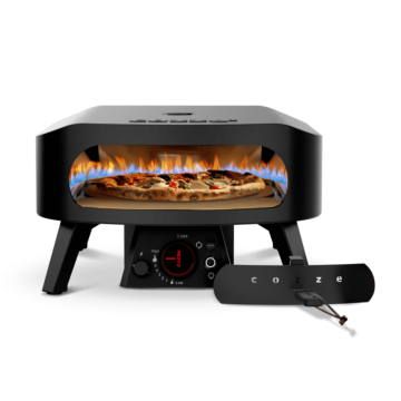 Cozze Classic ROTATE Black 13" pizza oven on gas