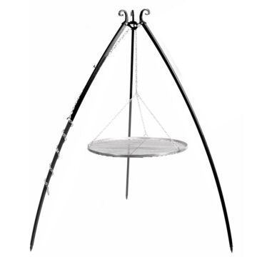 CookKing Tripod 200 cm with stainless steel Grill Grid CookKing Tripod 200 cm with stainless steel Grill Grid