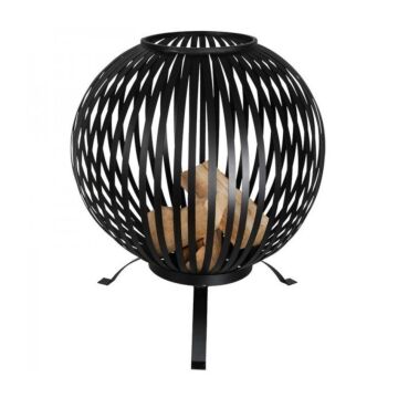 Esschert fire ball laser cut stripes black