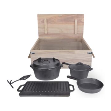 Esschert campfire cooking set 7-piece