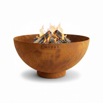 MOODZ fire bowl Dome 60 cm rust color with fire
