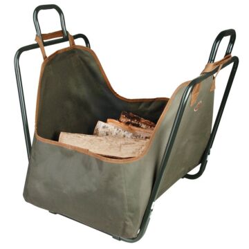 Esschert Log carrier bag with holder FF154
