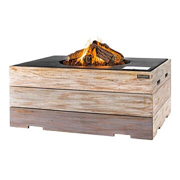 Happy Cocooning fire table rectangle black