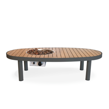 Happy Cocooning fire pit table Riviera 140 smokey anthracite
