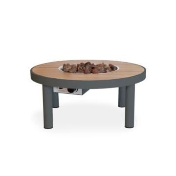 Happy Cocooning fire pit table Riviera 80 smokey anthracite