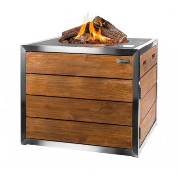 Happy Cocooning fire table square black Happy Cocooning fire table square black