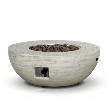 Happy Cocooning fire pit table Estate Bowl 92 travertine